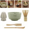 Darčeková sada na matcha čaj: miska, metlička, lyžička, mixér - zelená Darčeková sada na matcha čaj: miska, metlička, lyžička, mixér - zelená