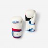 DOMYOS Ergonomické ochranné boxerské rukavice biele 8 oz DOMYOS Ergonomické ochranné boxerské rukavice biele 8 oz