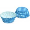 Wimex Cukrársky košíček PAP Bodky bielomodrý 50x30 mm 40 ks