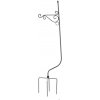 Zapichovací držiak na kvetináč 102cm čierny bez listov Zapichovací držiak na kvetináč 102cm čierny bez listov