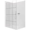 CERANO - Sprchová zástena Walk-in Crystal Ľ/P - 8 mm - bezvzperový systém - chróm, industriálne sklo - 140x200 cm CERANO - Sprchová zástena Walk-in Crystal Ľ/P - 8 mm - bezvzperový systém - chróm, industriálne sklo - 140x200 cm