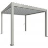 Biohort pergola 3x3 - 312 x 312 cm, kremeňovo sivá metalická/ strieborná metalická (lamely) B489220 Biohort