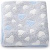 New Baby Detská deka heart blue