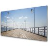 Skleneny obraz Mólo more architektúra 100x50 cm Skleneny obraz Mólo more architektúra 100x50 cm