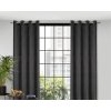 Design 91, Zatemňovací záves s krúžkami - Eliza, čierny 140 x 250 cm Design 91, Zatemňovací záves s krúžkami - Eliza, čierny 140 x 250 cm