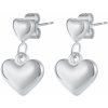 Šperky eshop - Oceľové náušnice v striebornej farbe - vypuklé srdiečka, puzetové zapínanie SP77.25 Šperky eshop - Oceľové náušnice v striebornej farbe - vypuklé srdiečka, puzetové zapínanie SP77.25