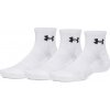 Under Armour ponožky Performance Cotton 3p Qtr White/White/Ultimate Black Under Armour ponožky Performance Cotton 3p Qtr White/White/Ultimate Black