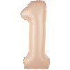 Party Narodeninový balón číslo 1 karamel, 100 cm Party Narodeninový balón číslo 1 karamel, 100 cm