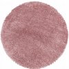 Ayyildiz , Kusový koberec Fluffy Shaggy 3500 rose kruh, 200x200 (priemer) kruh, ružová, obývacia izba Ayyildiz , Kusový koberec Fluffy Shaggy 3500 rose kruh, 200x200 (priemer) kruh, ružová, obývacia izba