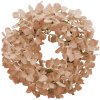 Dekoratívny umelý veniec z marhuľových kvietkov hortenzie s priemerom 40 cm 41058 Dekoratívny umelý veniec z marhuľových kvietkov hortenzie s priemerom 40 cm 41058