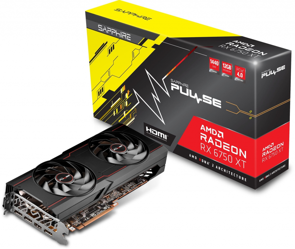 Sapphire Radeon RX 6750 XT PULSE GAMING 12GB GDDR6 11318-03-20G