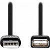 NEDIS prodlužovací kabel USB 2.0/ zástrčka USB-A - zásuvka USB-A/ poniklované konektory/ černý/ bulk/ 1m CCGL60010BK10 NEDIS prodlužovací kabel USB 2.0/ zástrčka USB-A - zásuvka USB-A/ poniklované konektory/ černý/ bulk/ 1m CCGL60010BK10