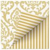 PAW Obrúsky L Double Design Portuguese Tiles Stripe gold 33x33cm