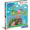 CLEMENTONI Puzzle Prasiatko Peppa: Zábava s kamarátmi 2x60 dielikov CLEMENTONI Puzzle Prasiatko Peppa: Zábava s kamarátmi 2x60 dielikov