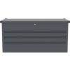 Záhradný box na podušky kovový Rojaplast MAX A 295 l 99 x 61 x 62 cm tmavosivý Záhradný box na podušky kovový Rojaplast MAX A 295 l 99 x 61 x 62 cm tmavosivý