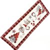 Vianočná gobelínová štóla, šedo-červený škriatkovia 45 x 140 cm, GO-gr-3 Vianočná gobelínová štóla, šedo-červený škriatkovia 45 x 140 cm, GO-gr-3