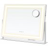 SongmicsHome Kozmetické zrkadlo DAHLIA s LED osvetlením, 10x62,5x45,8cm, biela LWM002W02 SongmicsHome Kozmetické zrkadlo DAHLIA s LED osvetlením, 10x62,5x45,8cm, biela LWM002W02