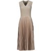 BOSS Dlhé šaty Farara Béžová BOSS Dlhé šaty Farara Béžová