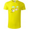 Bocian čakáme bábätko - neutrálne - Tričko z organickej bavlny - 3XL ( Citrónová ) Bocian čakáme bábätko - neutrálne - Tričko z organickej bavlny - 3XL ( Citrónová )