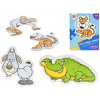 Puzzle dětské Zvířátka safari 16 dílků Puzzle dětské Zvířátka safari 16 dílků
