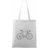 Taška malá 42x38 cm, Bicykel názvy, biela Taška malá 42x38 cm, Bicykel názvy, biela