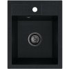 Sink Quality Ferrum 40, kuchynský granitový drez 400x500x195 mm + čierny sifón, čierna škvrnitá-Brocade, SKQ-FER.B.1K40.XB Sink Quality Ferrum 40, kuchynský granitový drez 400x500x195 mm + čierny sifón, čierna škvrnitá-Brocade, SKQ-FER.B.1K40.XB