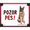 HP product for Happy Pets Tabulka POZOR PES - nemecký ovciak HP product for Happy Pets Tabulka POZOR PES - nemecký ovciak