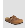 Nubukové šľapky Birkenstock Boston hnedá