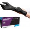 medaSEPT Rukavice medaSEPT® nitrile black PF, čierne rukavice