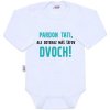 Body s potlačou New Baby Pardon tati,... máš šéfov dvoch! 50 Body s potlačou New Baby Pardon tati,... máš šéfov dvoch! 50