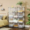 SONGMICS Modulárny skladací regál YOLAINE matný priehľadný nosnosť 10 kg SONGMICS Modulárny skladací regál YOLAINE matný priehľadný nosnosť 10 kg