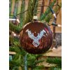 TETRAO Vianočné gule lesklá hnedá - jeleň 6 ks TETRAO Vianočné gule lesklá hnedá - jeleň 6 ks