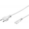PremiumCord Kabel síťový 230V k magnetofonu 3m, bílý PremiumCord Kabel síťový 230V k magnetofonu 3m, bílý