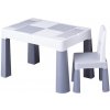TEGA BABY Stolík so stoličkou MULTIFUN ECO 1+1 biela/šedá