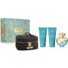 Versace Dylan Turquoise toaletná voda pre ženy 100 ml + telové mlieko 100 ml + sprchový gél 100 ml + kozmetická taška darčeková sada Versace Dylan Turquoise toaletná voda pre ženy 100 ml + telové mlieko 100 ml + sprchový gél 100 ml + kozmetická taška darčeková sada