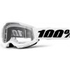 STRATA 2, 100% dětské brýle bílé, čiré plexi STRATA 2, 100% dětské brýle bílé, čiré plexi