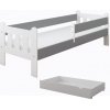 Detská posteľ STANO, so zásuvkou, Sivá Detská posteľ STANO, so zásuvkou, Sivá