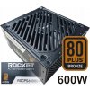 Napájací zdroj ROCKET 600W 80+ BRONZE 600 W 80 PLUS Bronze Napájací zdroj ROCKET 600W 80+ BRONZE 600 W 80 PLUS Bronze