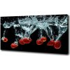Foto obraz na plátne Jahody pod vodou 100x50 cm Foto obraz na plátne Jahody pod vodou 100x50 cm