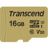 Karta TRANSCEND MicroSDHC 16GB 500S, UHS-I U3 V30 + adaptér TS16GUSD500S Karta TRANSCEND MicroSDHC 16GB 500S, UHS-I U3 V30 + adaptér TS16GUSD500S