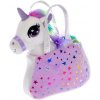 Jednorožec plyšový 20cm s kabelkou 18x12 cm 0m+ Fialová Jednorožec plyšový 20cm s kabelkou 18x12 cm 0m+ Fialová