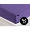 Froté napínacie prestieradlo na extra vysoký matrac FR-013 Fialové 160 x 200 - výška 40 cm Froté napínacie prestieradlo na extra vysoký matrac FR-013 Fialové 160 x 200 - výška 40 cm