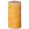 Bolsius Rustic Silhouette Valec 68x130mm Butter Yellow sviečka Bolsius Rustic Silhouette Valec 68x130mm Butter Yellow sviečka