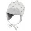 STERNTALER Čiapka letecká s potlačou ladové medvedíky na viazanie light gray STERNTALER Čiapka letecká s potlačou ladové medvedíky na viazanie light gray