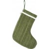 Vianočná dekorácia Vari ponožka, khaki Vianočná dekorácia Vari ponožka, khaki