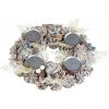 Veniec MagicHome Vianoce, adventný, modro-biely, 30 cm Veniec MagicHome Vianoce, adventný, modro-biely, 30 cm