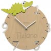 Detské nástenné hodiny s vlastným menom CalleaDesign krokodíl 36cm Detské nástenné hodiny s vlastným menom CalleaDesign krokodíl 36cm