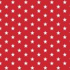 Pro Háčkování Popelín bílé hvězdičky na červené Pro Háčkování Popelín bílé hvězdičky na červené
