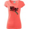Ping Pongová legenda - Dámske tričko Pure - XL ( Korálová ) Ping Pongová legenda - Dámske tričko Pure - XL ( Korálová )