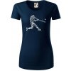 Hráč basebalu ikony - Dámske tričko z organickej bavlny Origin (GOTS) - XL ( Tmavomodrá (takmer čierna) ) Hráč basebalu ikony - Dámske tričko z organickej bavlny Origin (GOTS) - XL ( Tmavomodrá (takmer čierna) )